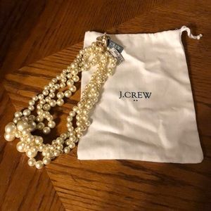J Crew Pearl twist necklace